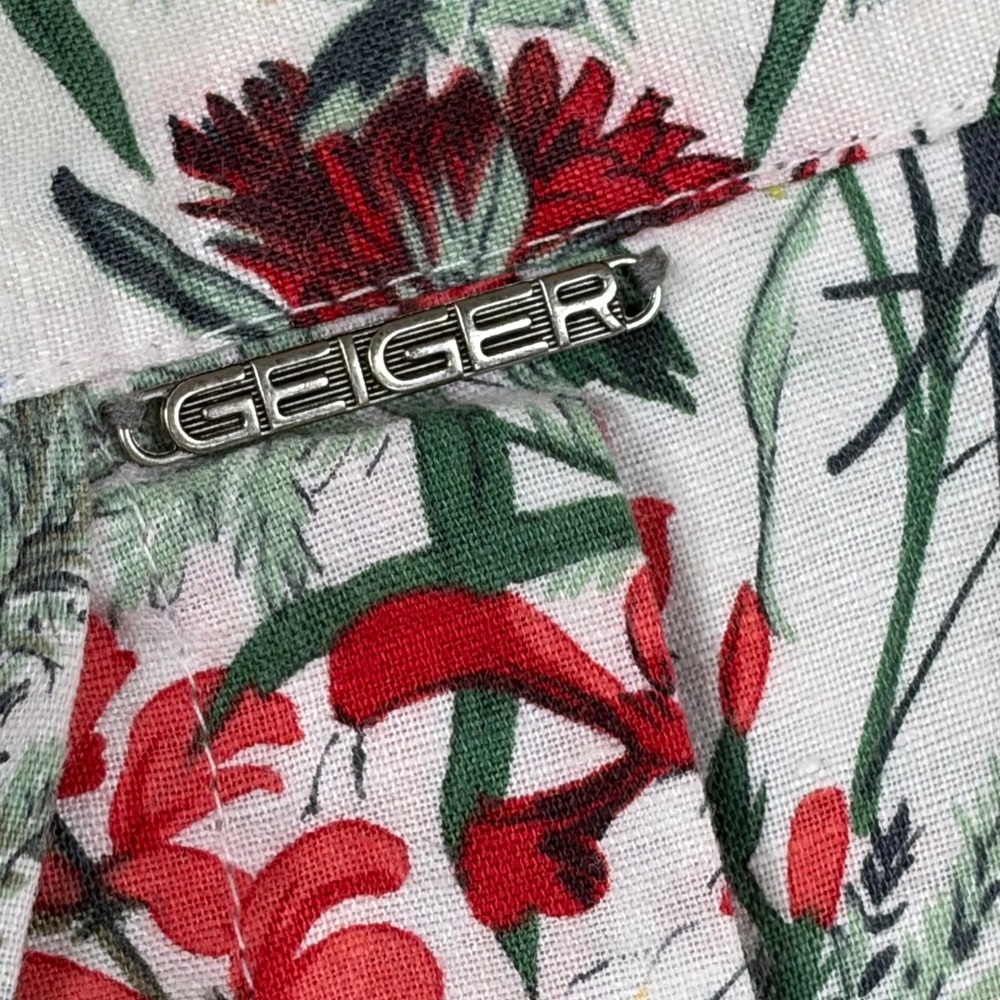 Geiger Collections Floral Midi Skirt Made in Austria Wildflower Botanical Sz 36 - Picture 9 of 11